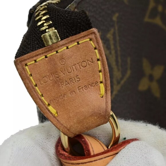 LOUIS VUITTON Pochette Accessoires Hand Bag Monogram Leather BN - Picture 10 of 14